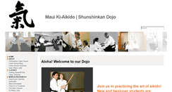 Desktop Screenshot of mauiaikido.com