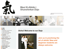 Tablet Screenshot of mauiaikido.com